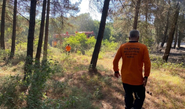 Yıldırım'dan yangın söndürme çalışmalarına destek