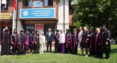 Yıldırım’ın üreten kadınlarının mezuniyet heyecanı