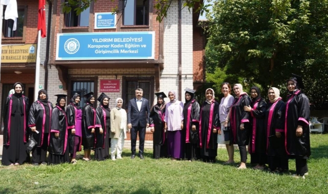 Yıldırım’ın üreten kadınlarının mezuniyet heyecanı