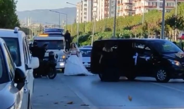Bursa'da düğün konvoyu terörü