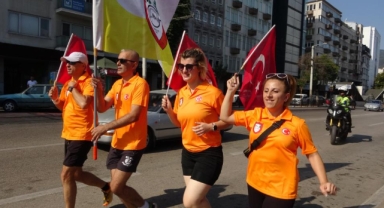 Bursa'da taksiciler için koştular