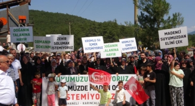 Dört köy birleşti, su için eylem yaptı