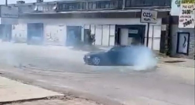 Drift atan o sürücü yakalandı