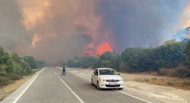 Eceabat’taki orman yangını büyüyor