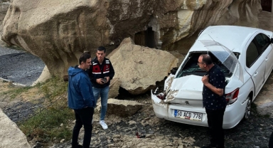 Kapadokya’yı sel vurdu
