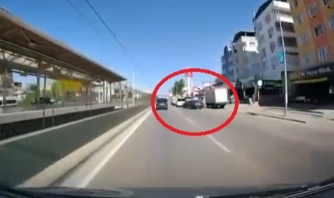 Makas kazası kamerada