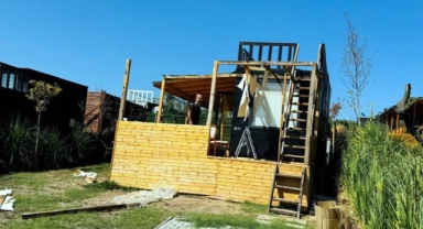 Mudanya'da tarım arazilerindeki Tiny House'lar yıkılıyor