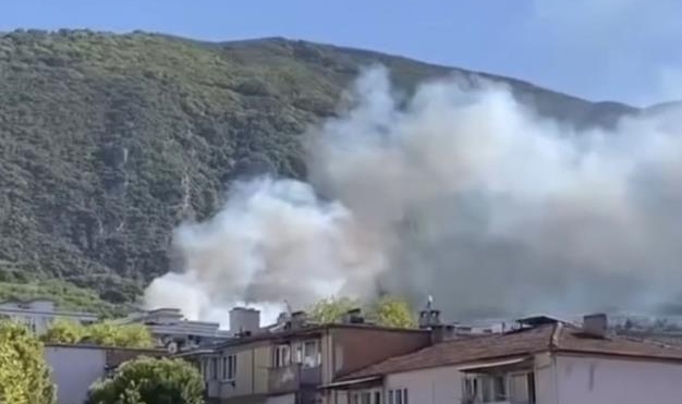 Uludağ eteklerinde korkutan yangın