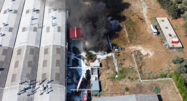 Yat fabrikasındaki yangın kontrol altına alındı