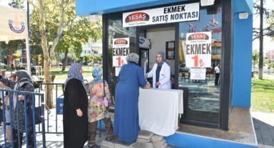 Yenişehir’de ekmek 1 TL’den satılmaya başlandı