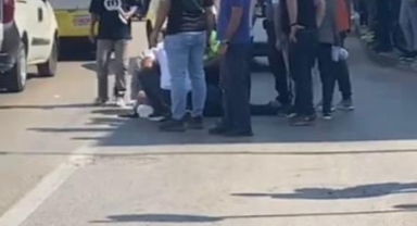 Alkollü sürücü yayaya çarparak kaçmaya çalıştı