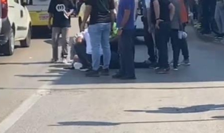 Alkollü sürücü yayaya çarparak kaçmaya çalıştı