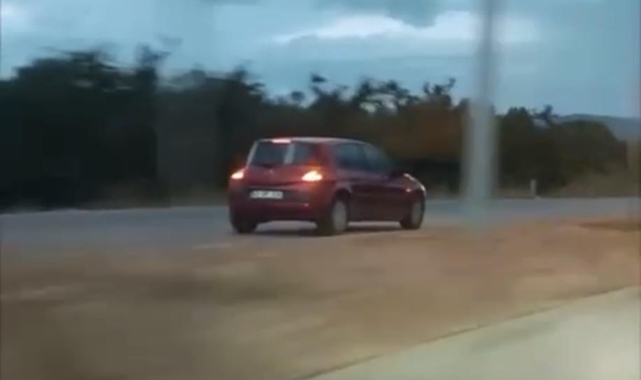 Anayolda ters yönde kilometrelerce son sürat ilerledi
