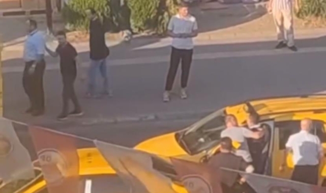 Bursa'da 'yol verme' tartışması kamerada