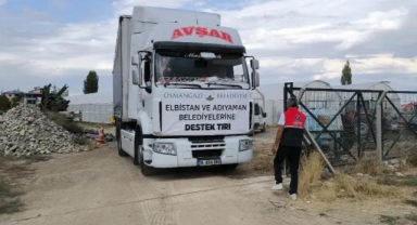 Deprem bölgesine Osmangazi eli