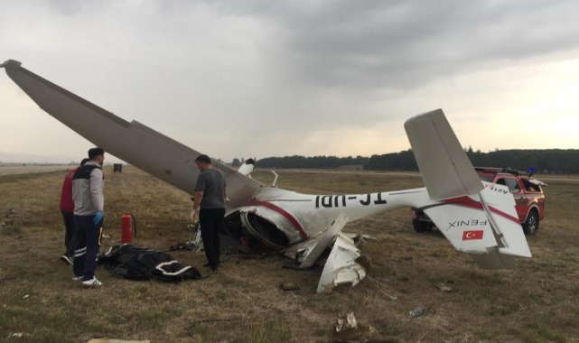 Eğitim uçağı düştü, 2 pilot hayatını kaybetti