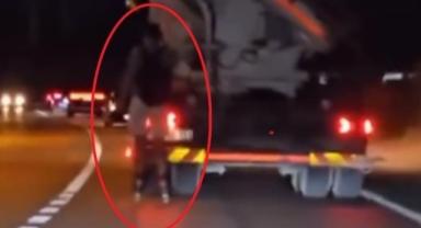Patenli gencin tehlikeli yolculuğu kamerada