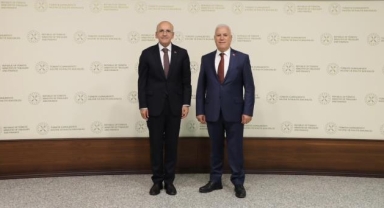 Başkan Bozbey'den Bakan Şimşek'e ziyaret