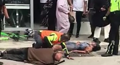Bisiklet yarışında talihsiz kaza