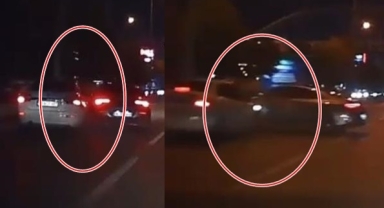 Bursa'da şerit ihlali böyle kaza getirdi...