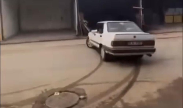 Drift atan sürücüye 33 bin lira ceza