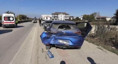 İnegöl'de zincirleme kaza: 6 yaralı