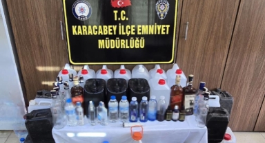 Karacabey'de sahte ve kaçak alkol operasyonu
