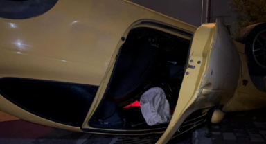 Kontrolden çıkan otomobil takla attı: 4 yaralı