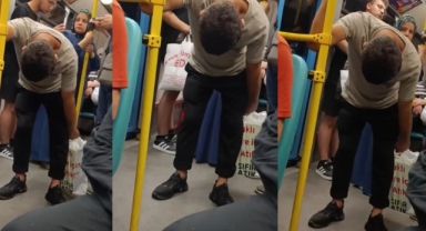 Madde bağımlısı, toplu ulaşımda korku saçtı
