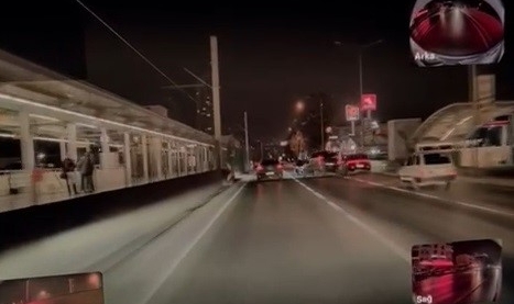 Makas sonrası kaza kamerada...