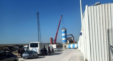 Nilüfer'de kaçak çimento santrali kaldırılıyor