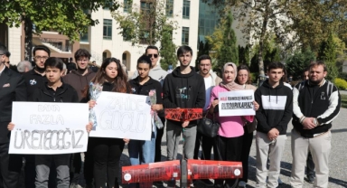 Öğrencilerden TUSAŞ'a yapılan terör saldırısına tepki