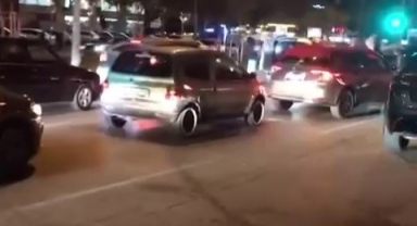 Bursa'da tepki çeken görüntüler kamerada