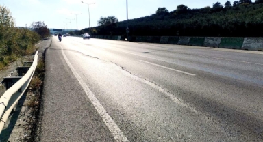 Bursa Mudanya'da yol çalışması