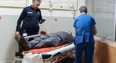 Yol ortasında 3 kişi tarafından öldüresiye darp edildi