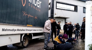 Kamyonetin çarptığı kadın yaralandı