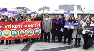 Osmangazide kadınlar, şiddete dur dedi