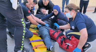Otomobil ile motosiklet çarpıştı, sürücü yaralandı
