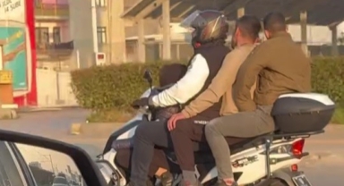 Tehlikeli yolculuk kamerada