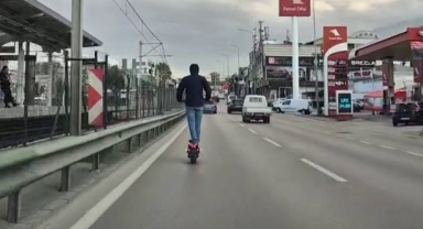 Tehlikeli yolculuk kamerada