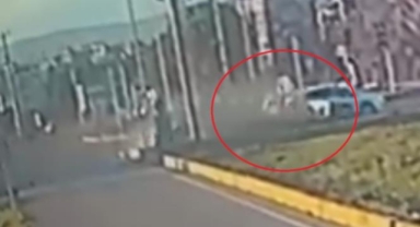 1 kişinin öldüğü feci kaza anı kamerada