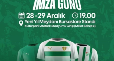 Bursa Yeni Yıl Meydanı’nda Bursaspor imza günü