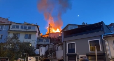 Mudanya'da çıkan yangında 3 ev zarar gördü