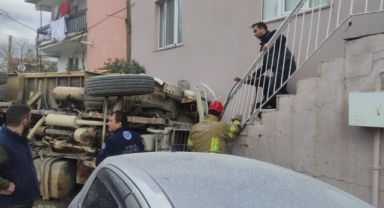 Orhangazi Belediyesine ait kamyon dehşet saçtı