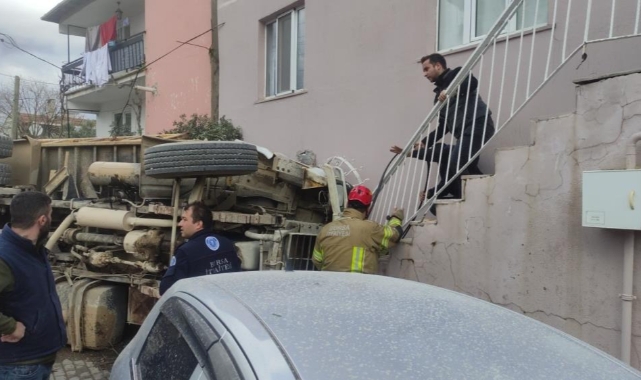 Orhangazi Belediyesine ait kamyon dehşet saçtı