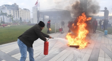 Osmangazi’de başarılı deprem ve yangın tatbikatı