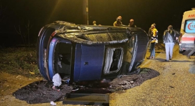 Takla atan aracın altıda kaldı: 1 ölü