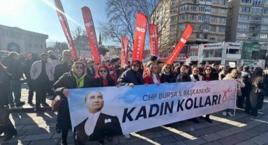 Bursa'da coşkulu yürüyüş