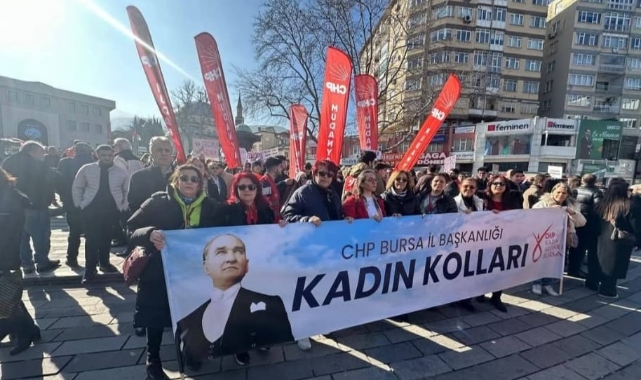 Bursa'da coşkulu yürüyüş