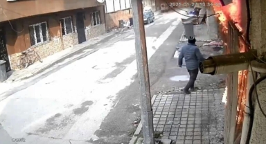 Ev kundaklayıp jandarmaya direnen şahıs tutuklandı